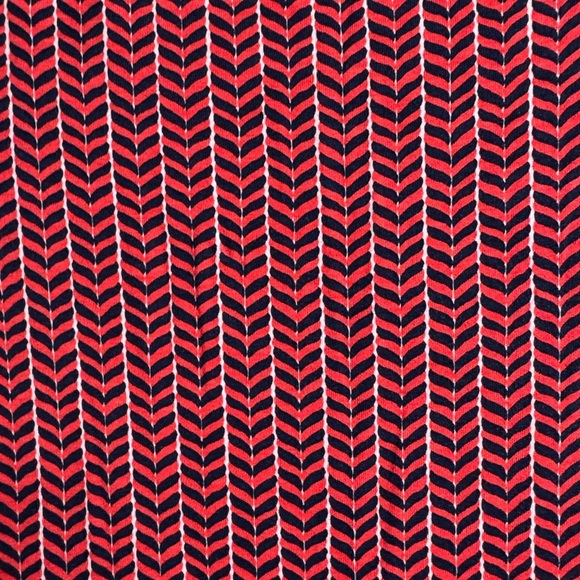 Boden Amelie Jersey Dress Red Chevron Twist Size 12 Long - Picture 5 of 10